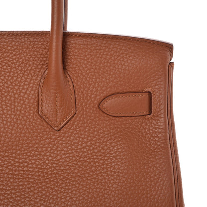 Hermes Taurillon Clemence Lizard Club Birkin 30 Gold Marron D'Inde 32 of 34