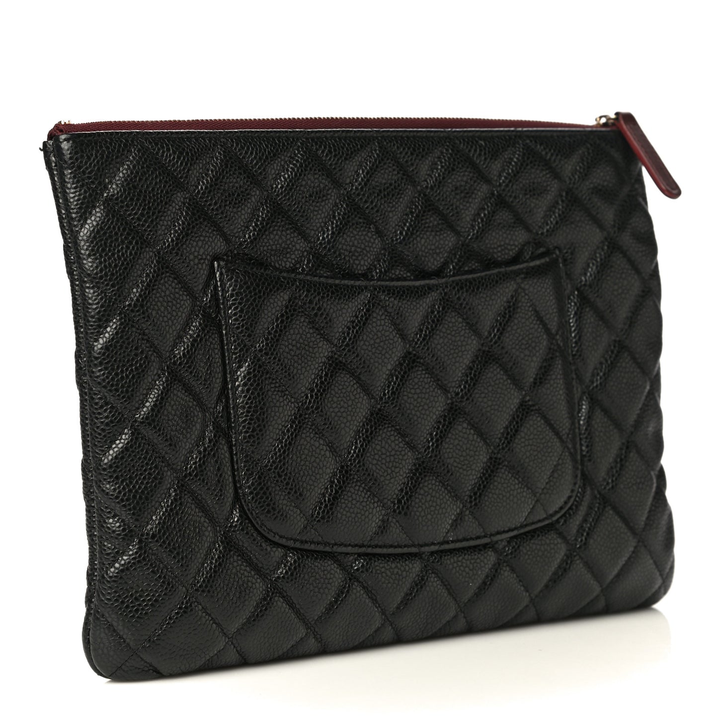 Caviar Quilted Medium Cosmetic Case Black