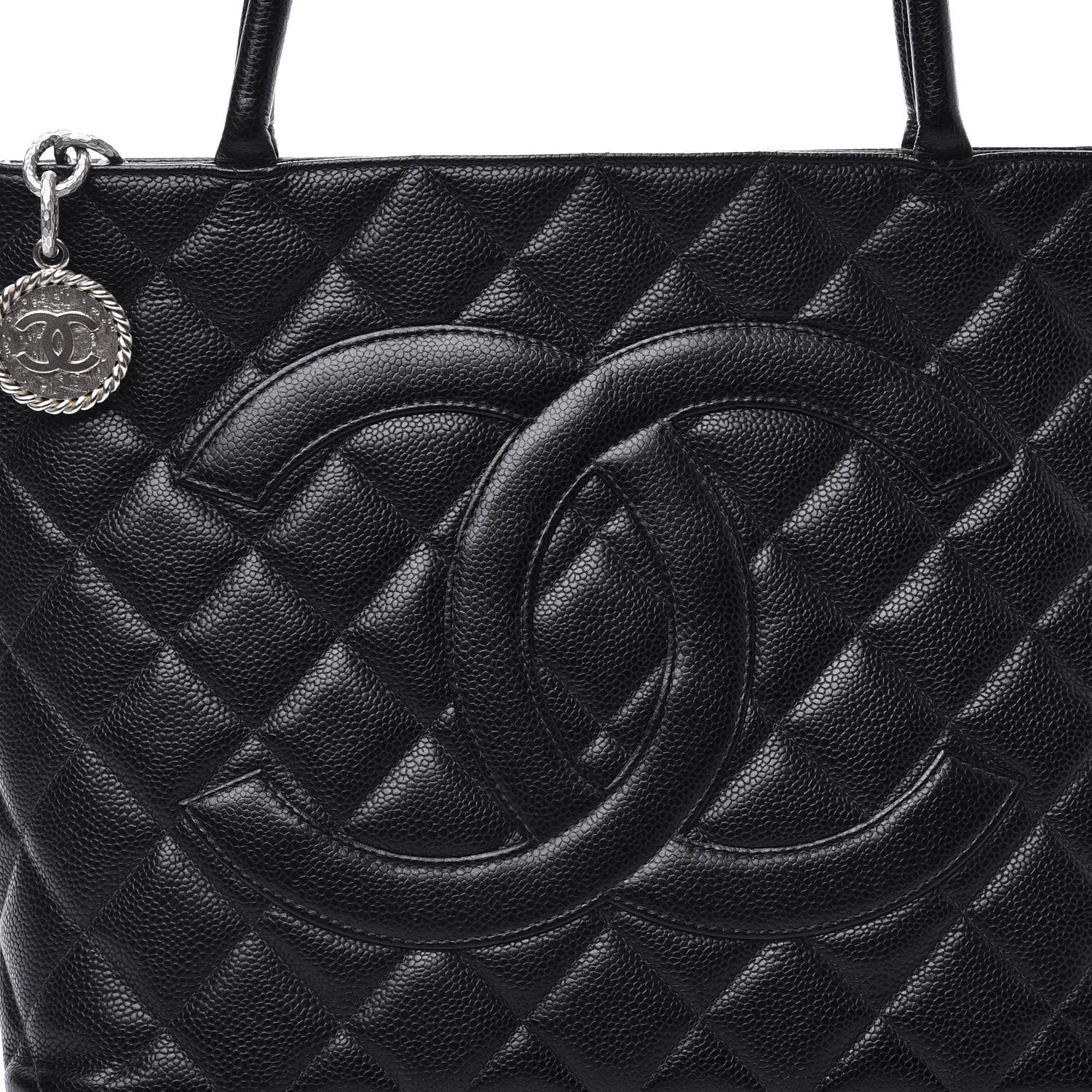 Chanel Caviar Quilted Medallion Tote Black 10 of 10