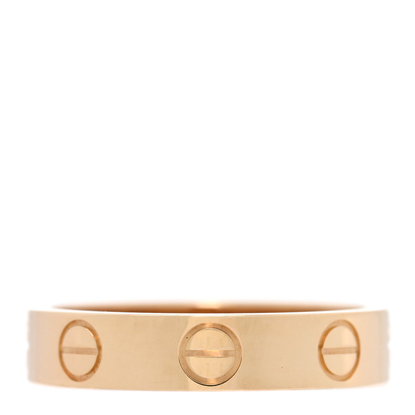 18K Yellow Gold 3.5mm LOVE Wedding Band Ring 47 4