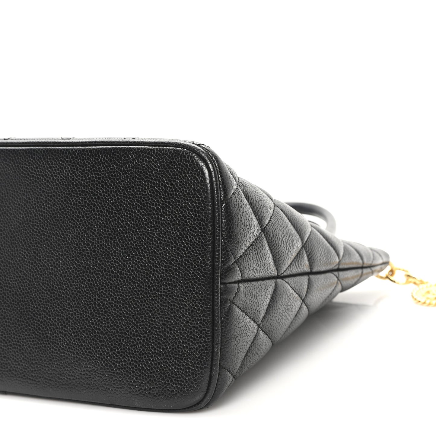 Caviar Quilted Medallion Tote Black