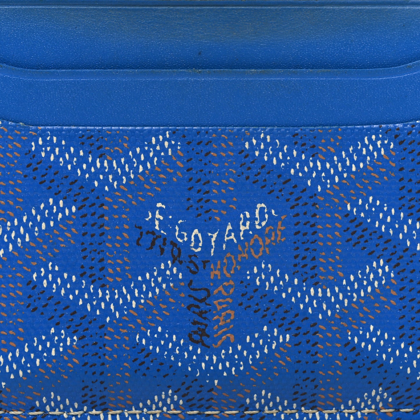 Goyardine Saint Sulpice Card Holder Sky Blue