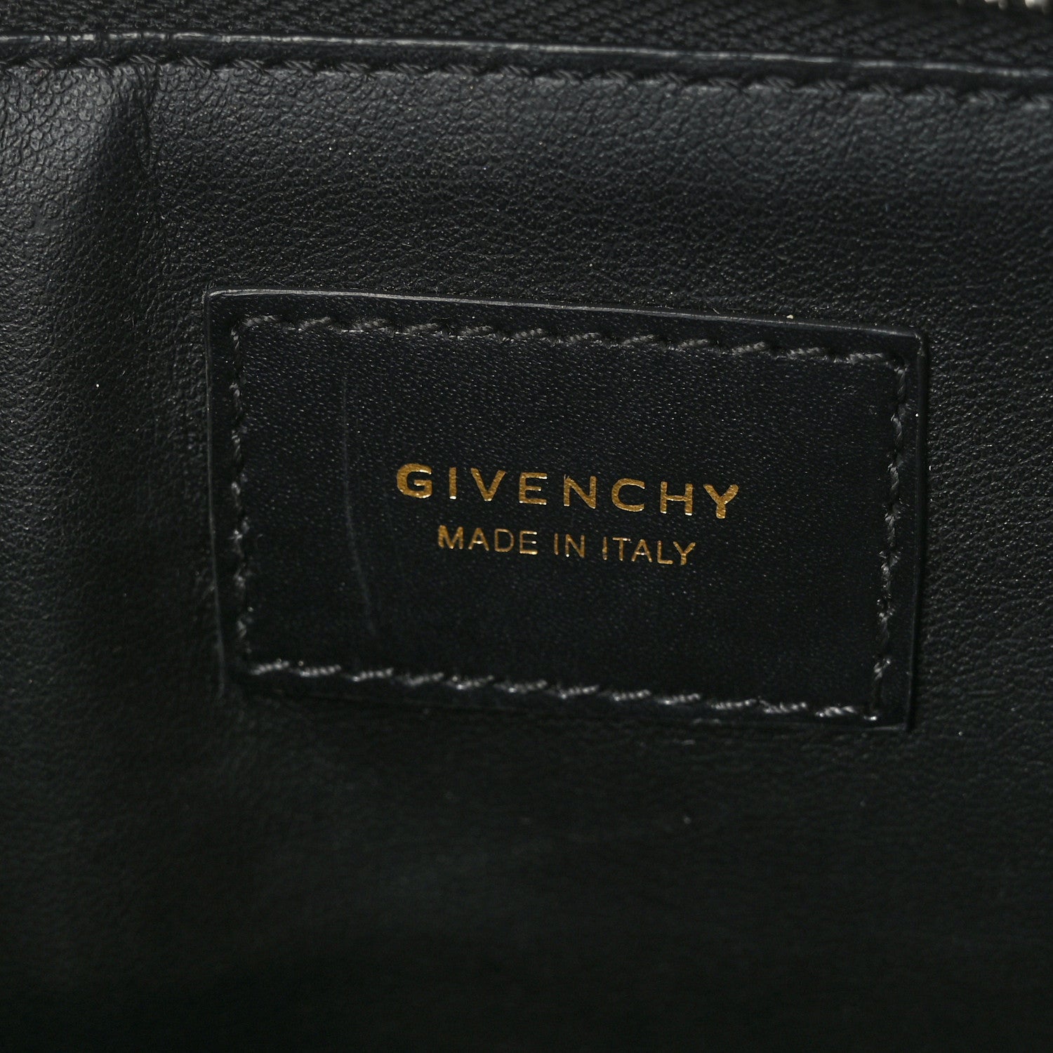 Givenchy Calfskin Logo Zip Pouch Black 6 of 6