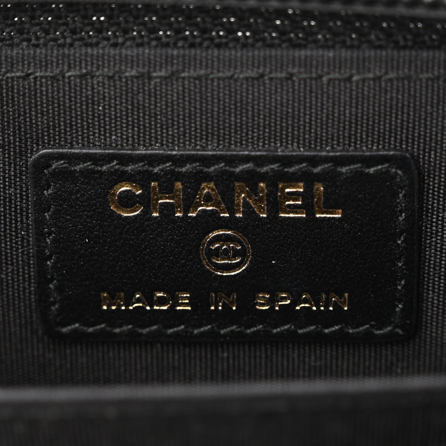 Caviar Quilted Boy Zip Around Coin Purse Wallet Black