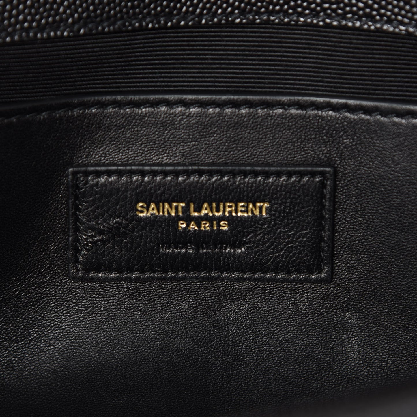 Grain De Poudre Monogram Cassandre Clutch Black