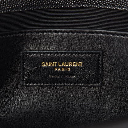 Saint Laurent Grain De Poudre Monogram Cassandre Clutch Black 8 of 9