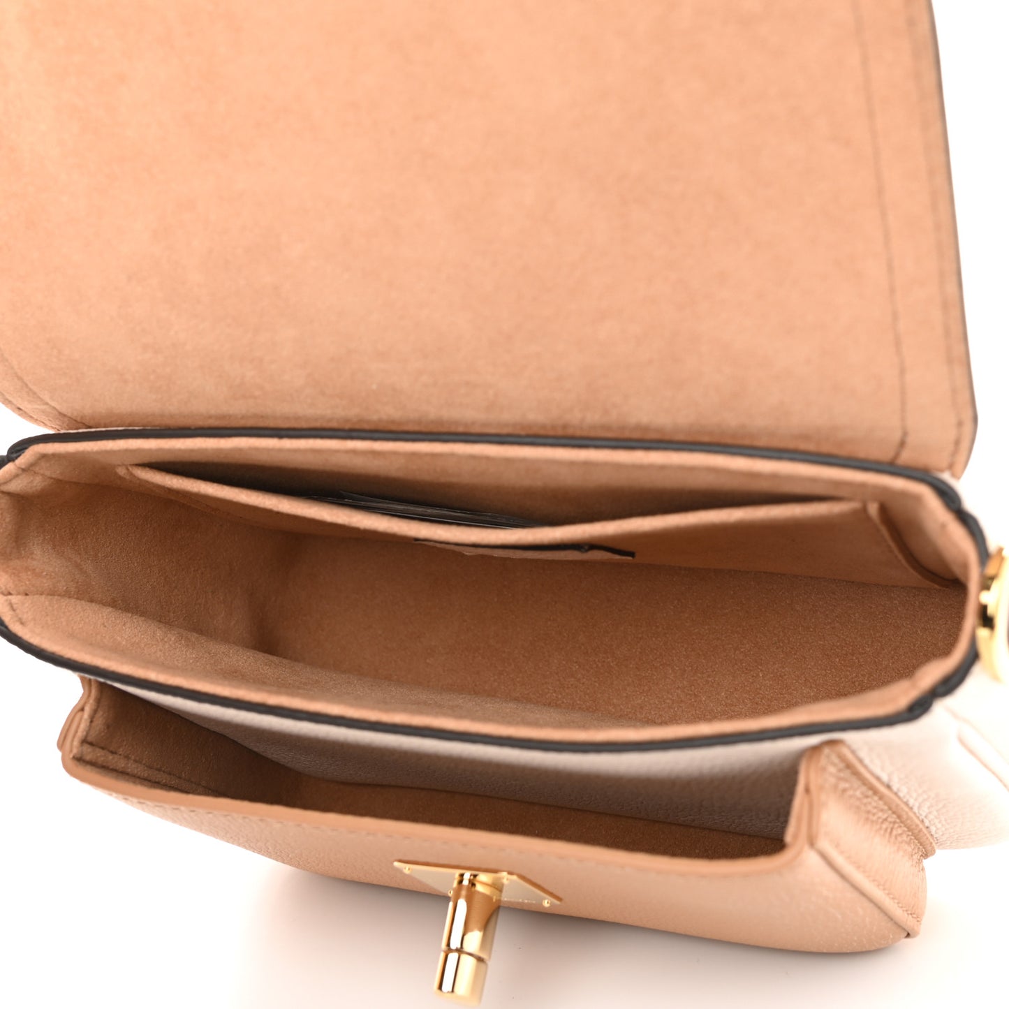 Grained Calfskin Lockme Tender Quartz