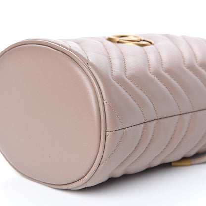 Gucci Calfskin Matelasse Mini GG Marmont 2.0 Bucket Bag Porcelain Rose 9 of 9