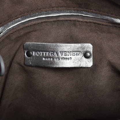 Bottega Veneta Metallic Nappa Intrecciato Pillow Crossbody Messenger Silver 6 of 8