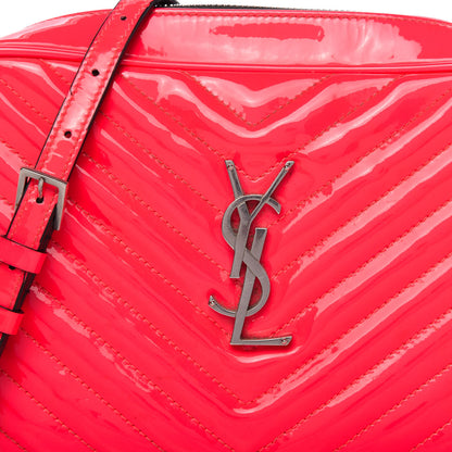Saint Laurent Calfskin Matelasse Monogram Lou Camera Bag Neon Pink 10 of 10