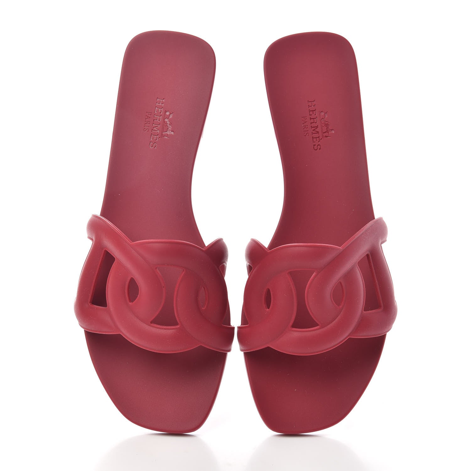 Hermes Rubber Aloha Sandals 35 Rose Baie 5 of 10