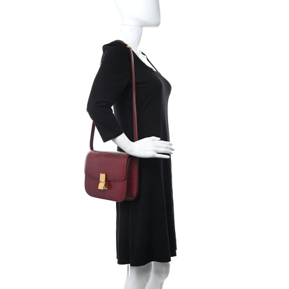Celine Lizard Medium Classic Box Flap Bag Ruby 2 of 11