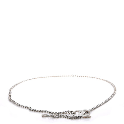 Chanel Crystal CC Charm Chain Belt Silver 1 of 6