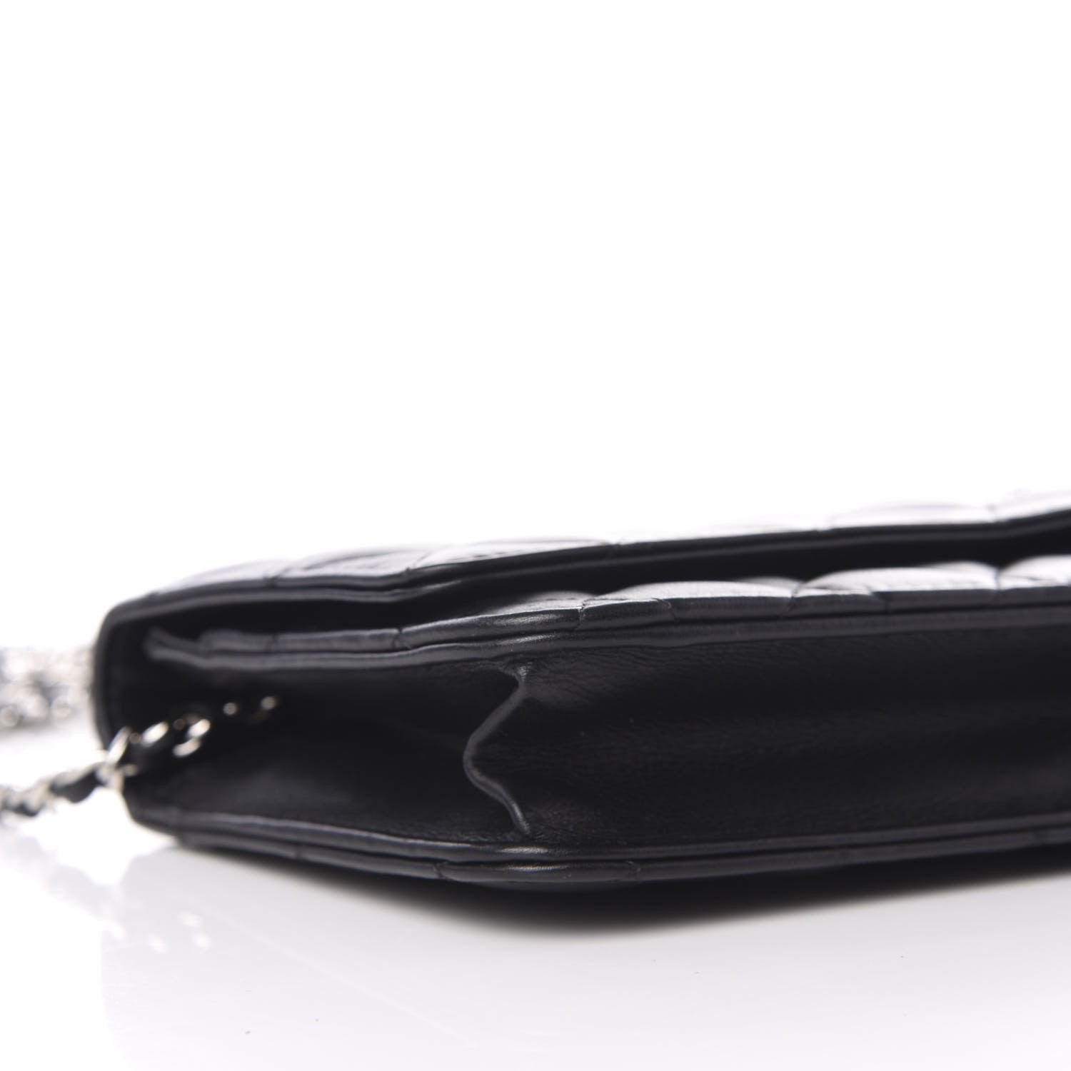 Chanel Calfskin Quilted Wallet On Chain WOC Black 9 of 12