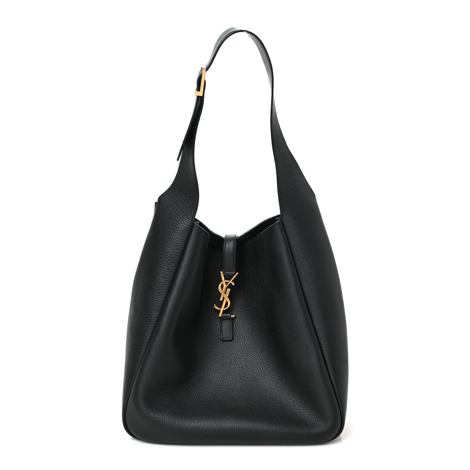 Saint Laurent Smooth Calfskin Large Le 5 A 7 Soft Hobo Black 1 of 9