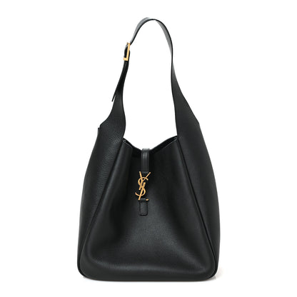 Saint Laurent Smooth Calfskin Large Le 5 A 7 Soft Hobo Black 1 of 9