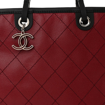 Chanel Grained Calfskin Shopping Fever Tote Red 9 of 11