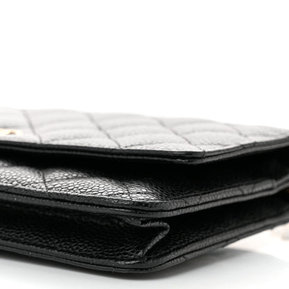 Chanel Caviar Quilted Wallet On Chain WOC Black 11 of 12