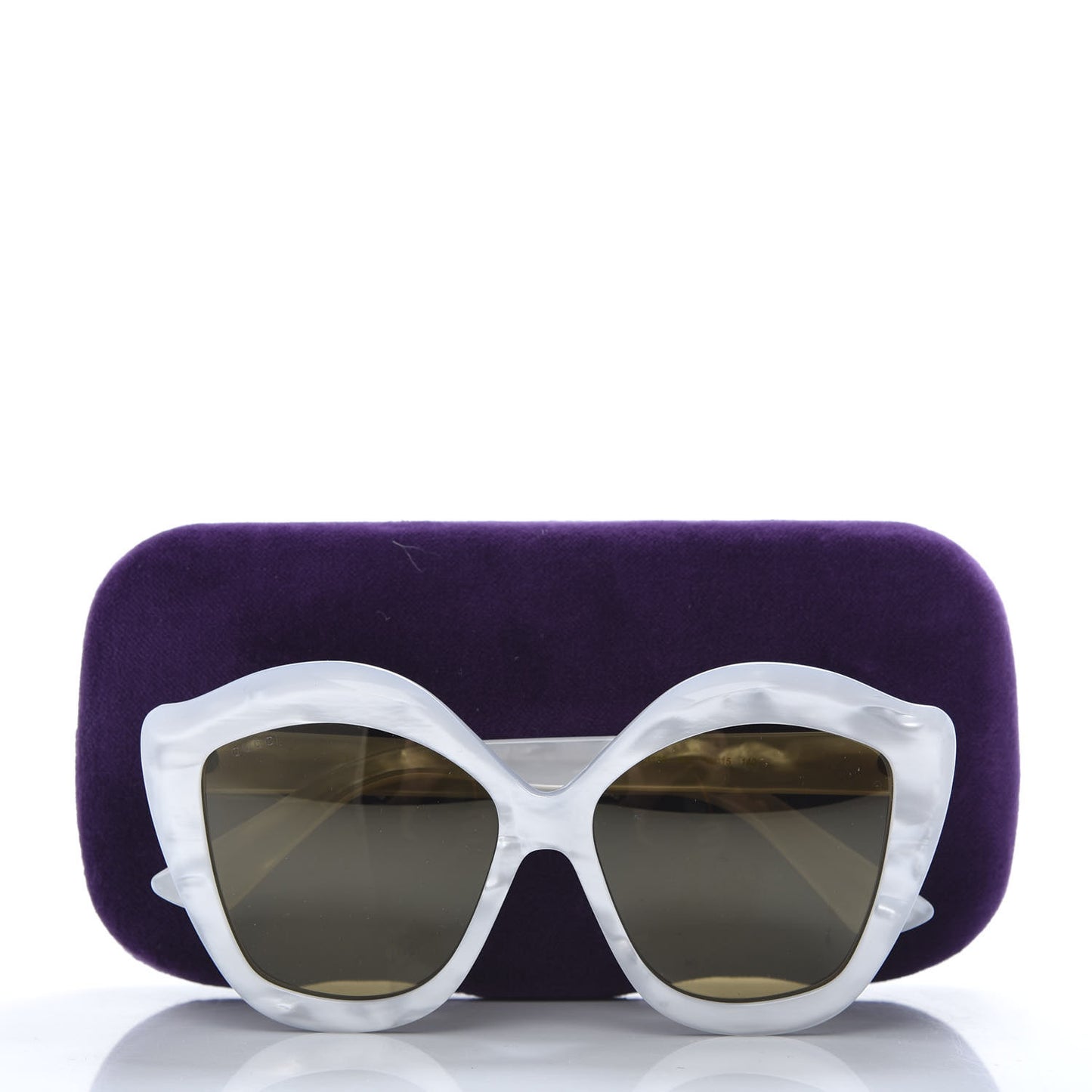 Acetate Cat Eye GG0117S Sunglasses White