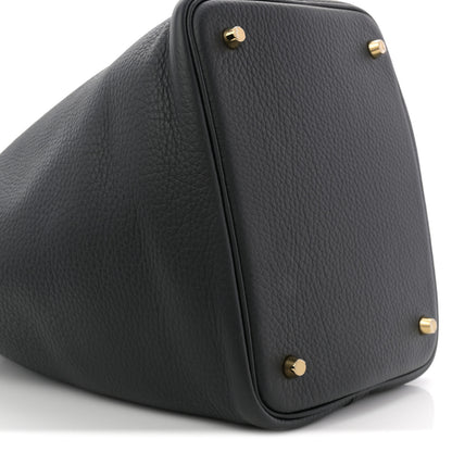 Hermes Taurillon Clemence Picotin Lock 22 MM Black 9 of 12