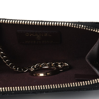 Chanel Caviar Quilted Zipped Key Holder Case Black 4 of 4
