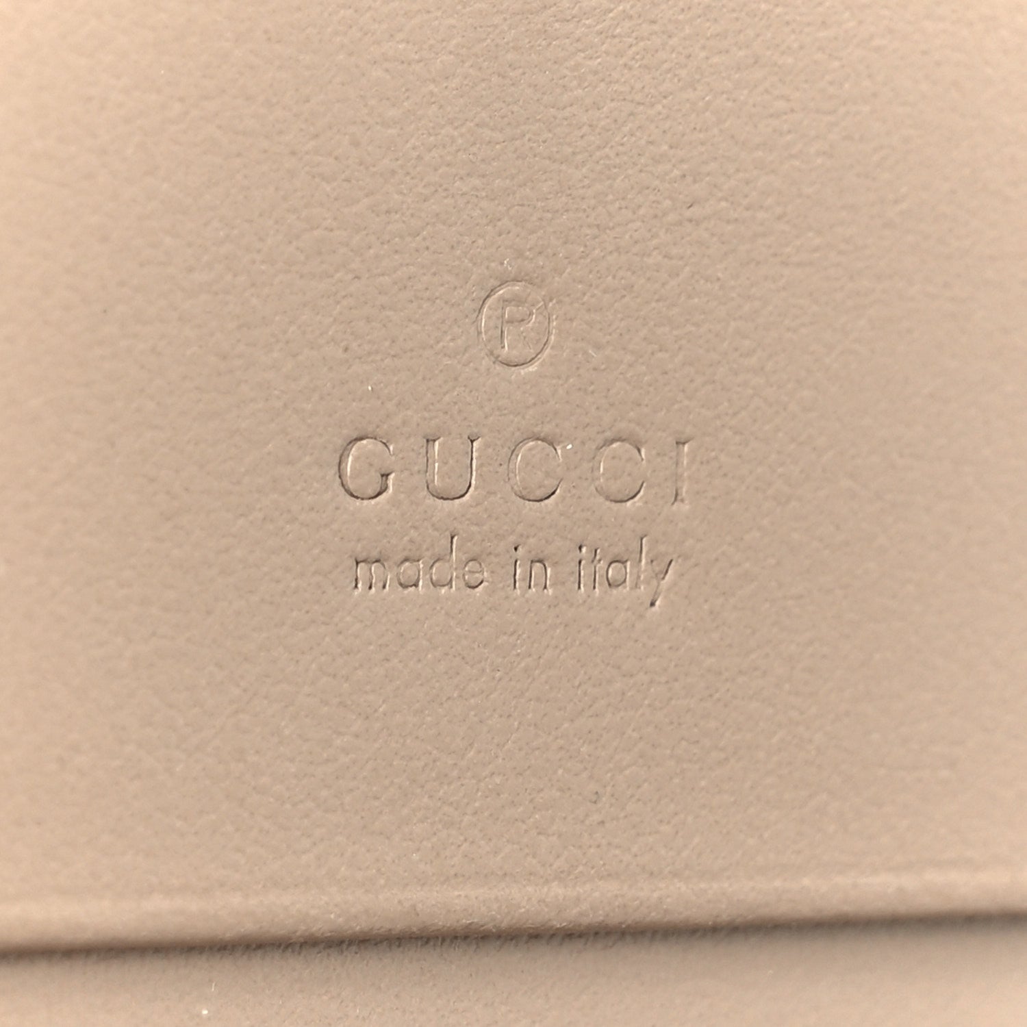 Gucci Calfskin Matelasse GG Marmont Card Case Wallet Taupe 8 of 12