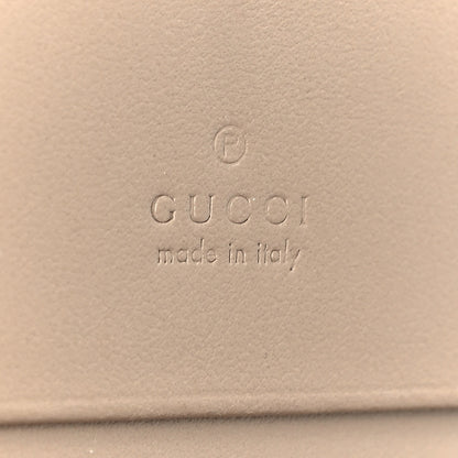 Gucci Calfskin Matelasse GG Marmont Card Case Wallet Taupe 8 of 12