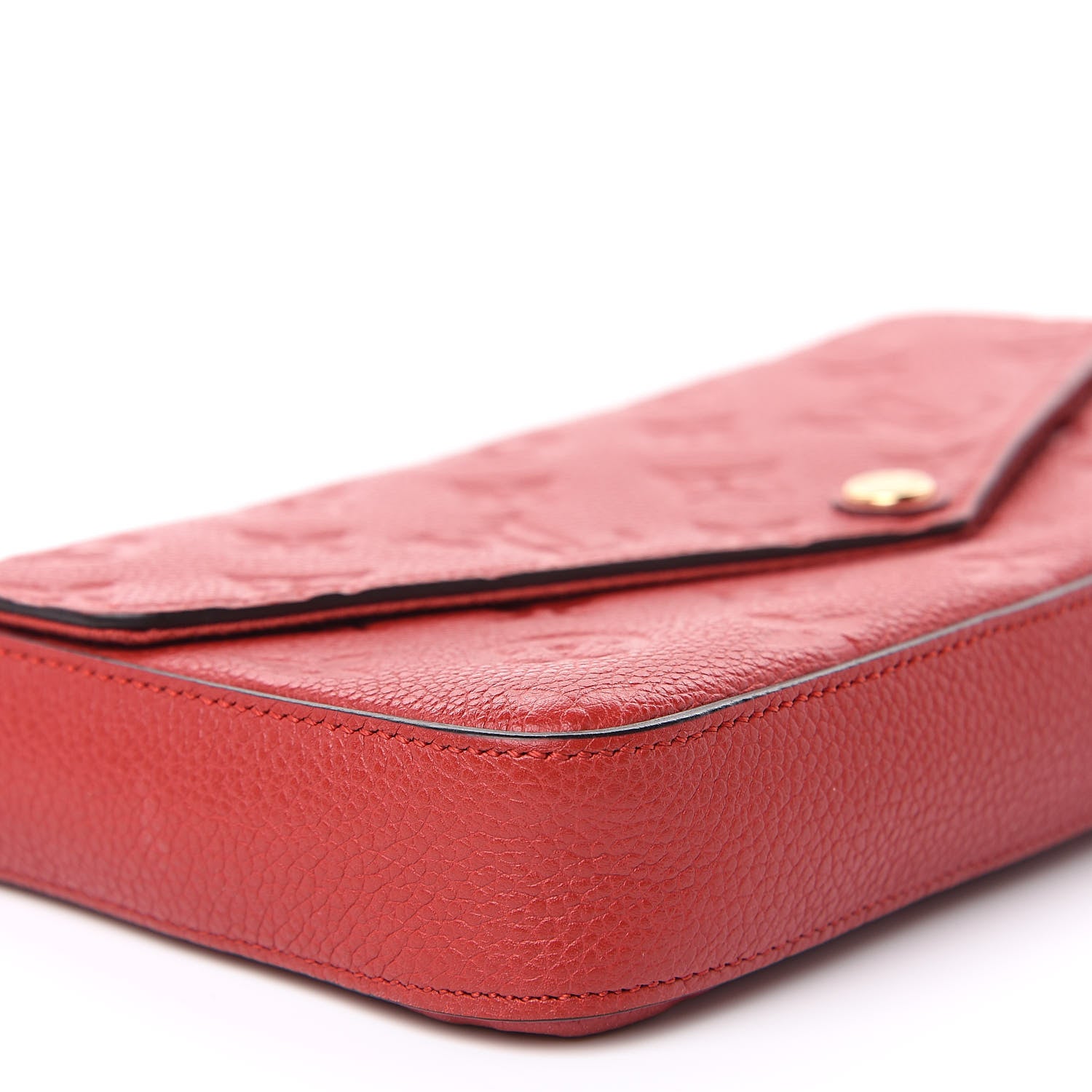 Louis Vuitton Empreinte Pochette Felicie Chain Wallet Scarlet 9 of 15