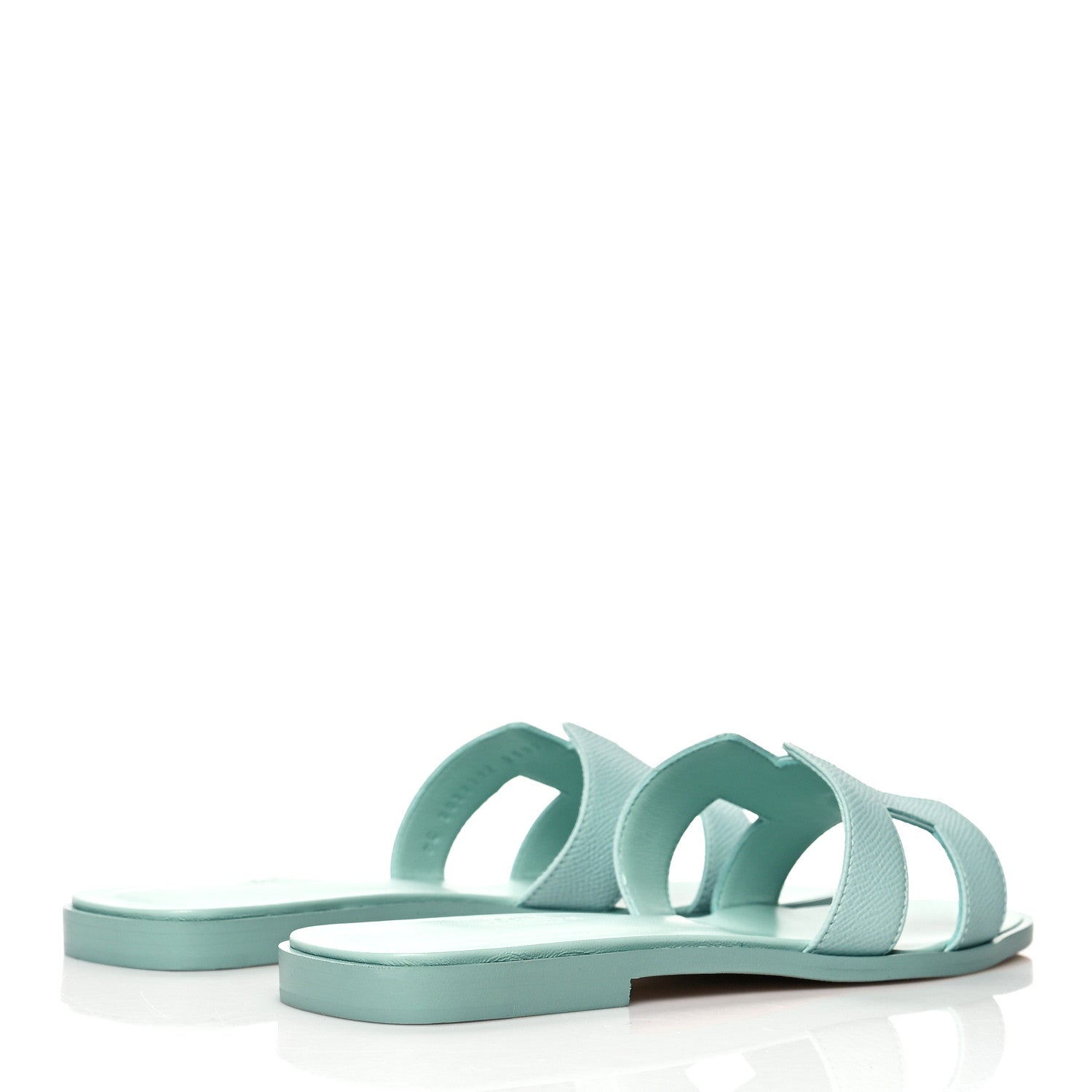 Hermes Epsom Oran Sandals 39 Vert Embrun 4 of 10