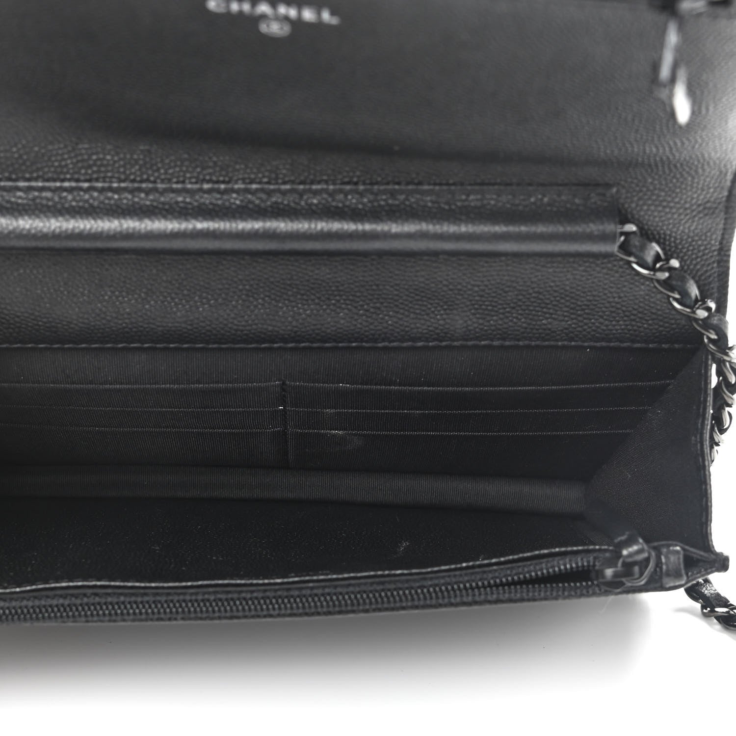 Chanel Caviar Quilted Boy Wallet On Chain WOC So Black 5 of 11