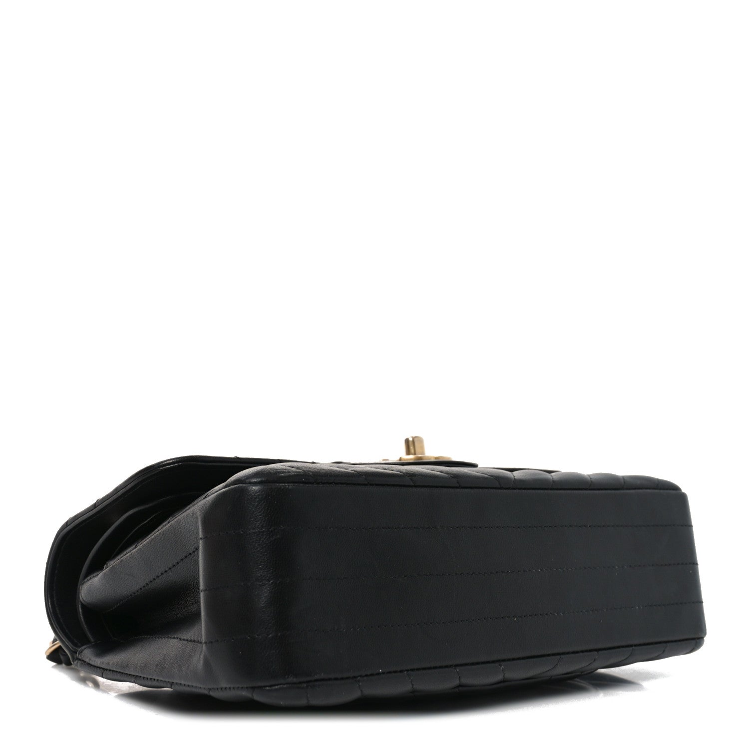 Chanel Lambskin Chevron Quilted Small Double Flap Black 4 of 10