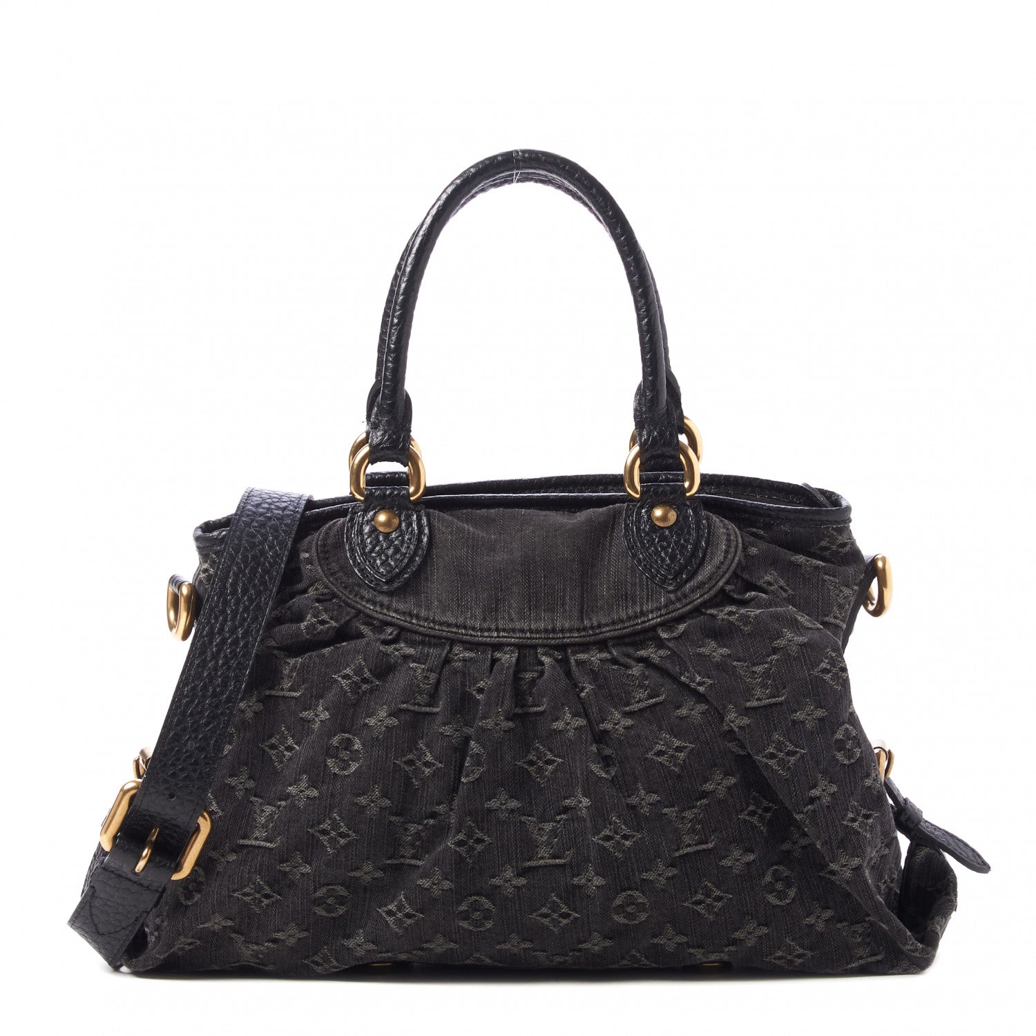 Louis Vuitton Denim Neo Cabby MM Black 1 of 8