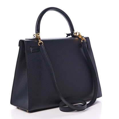 Hermes Epsom Kelly Sellier 28 Bleu Indigo 2 of 42