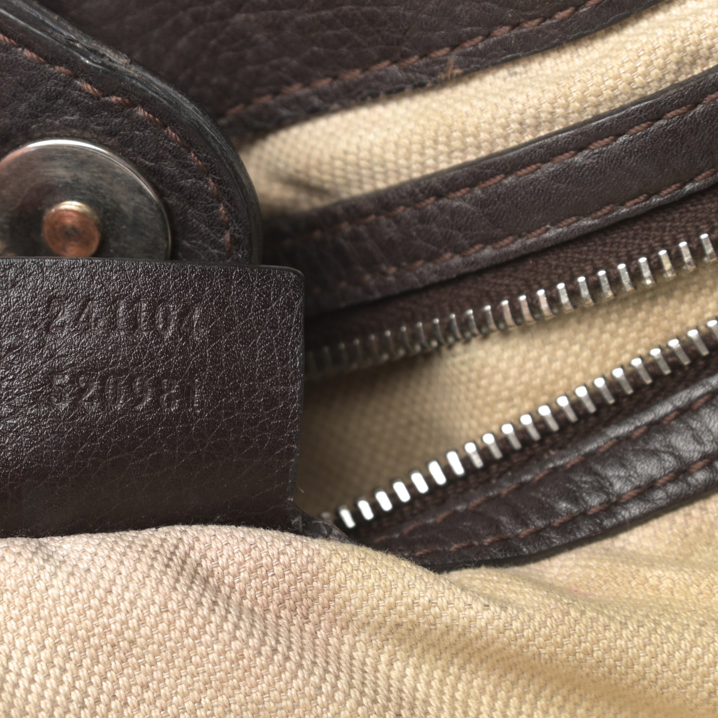 Monogram Tote Dark Brown