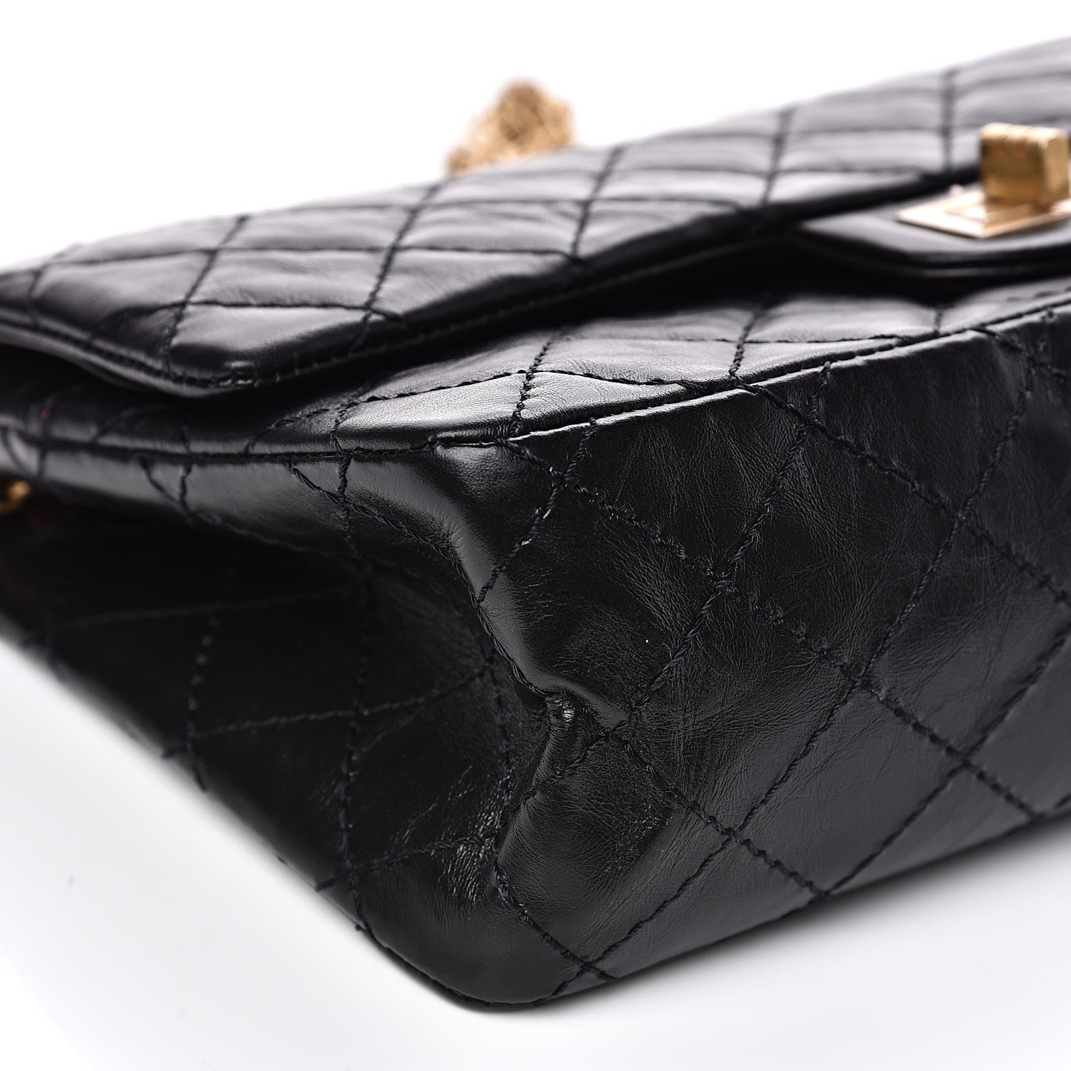 Chanel Aged Calfskin Quilted 2.55 Reissue 225 Flap Black 8 of 13