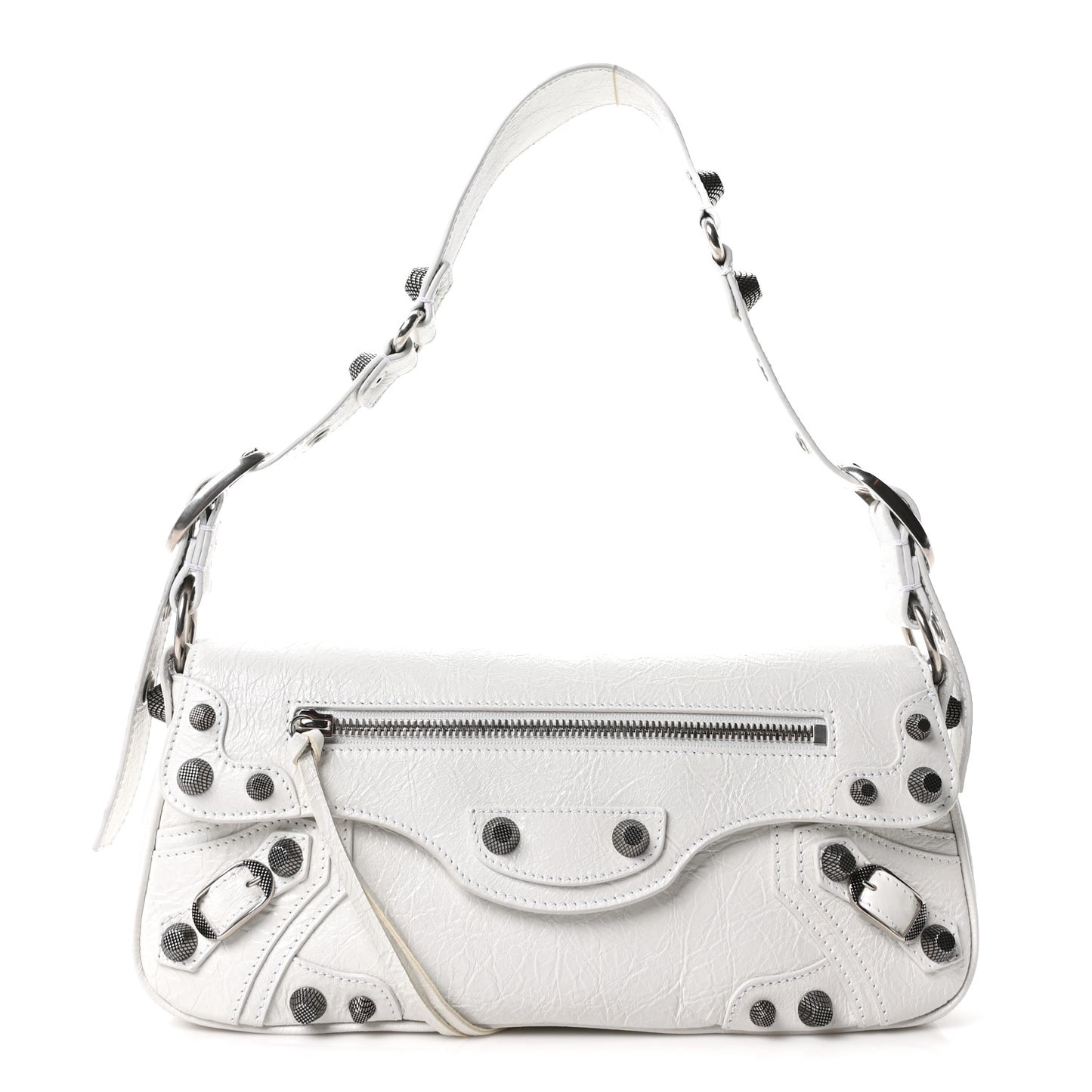 Agneau Arena Small Le Cagole Sling Bag Optic White