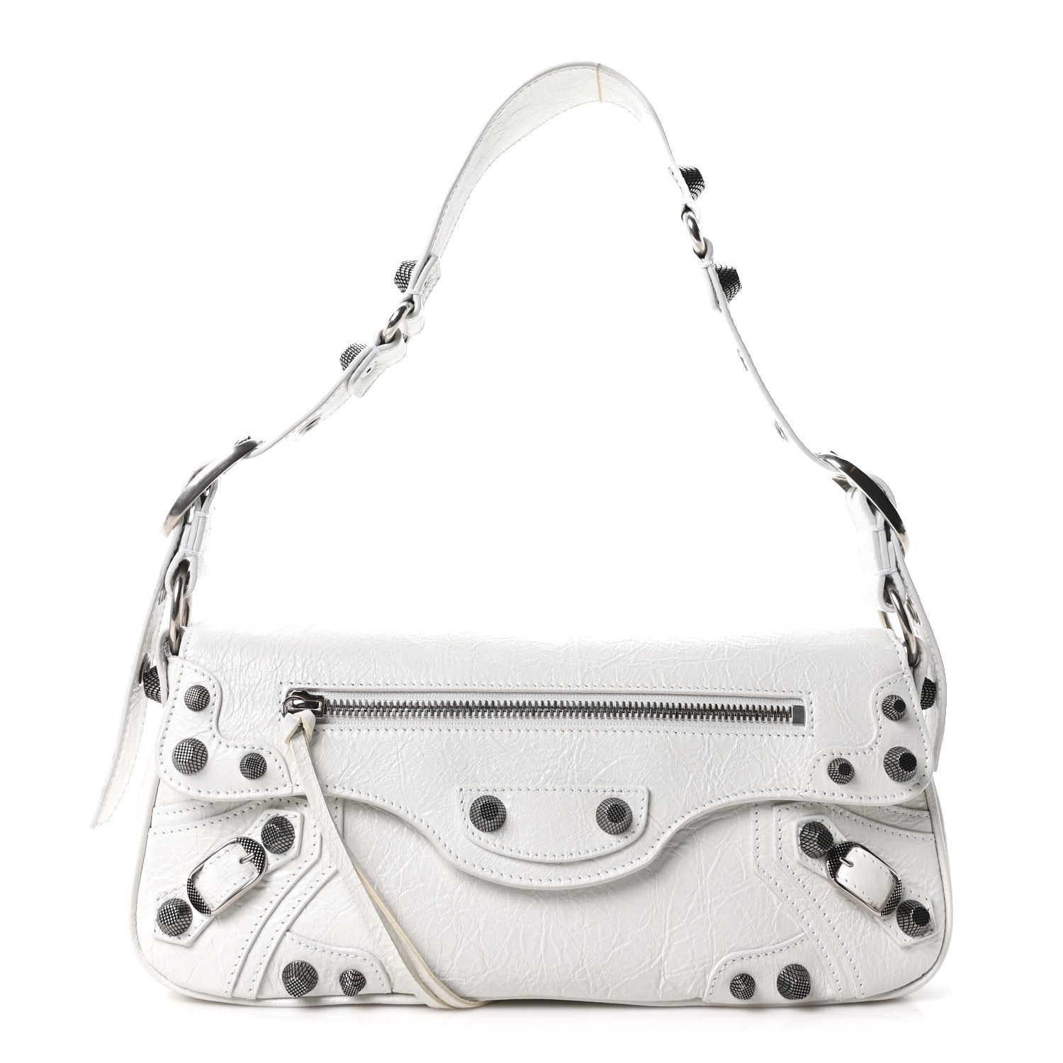 Balenciaga Agneau Arena Small Le Cagole Sling Bag Optic White 1 of 10