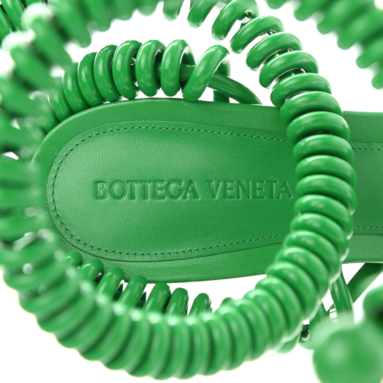 Bottega Veneta Rubber Wire Nappa Stretch 90mm Sandals 39 Grass 8 of 12
