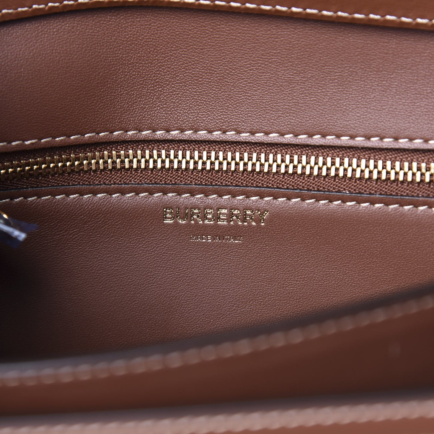 Calfskin Silk Animalia Print Small TB Bag Tan