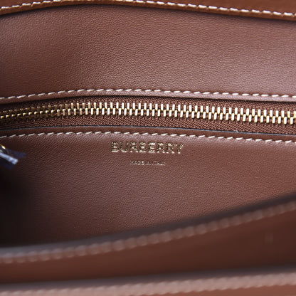 Burberry Calfskin Silk Animalia Print Small TB Bag Tan 5 of 8