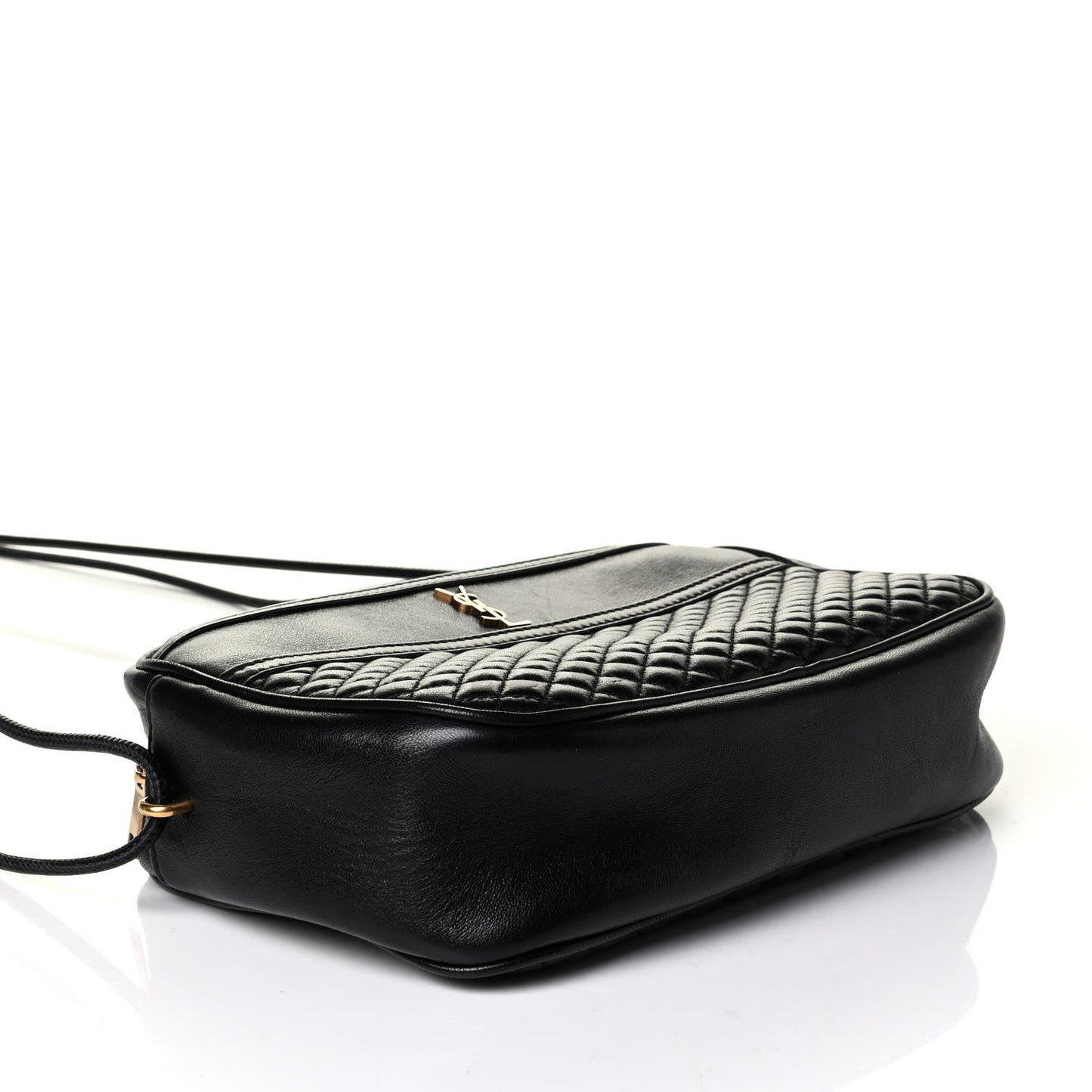 Lambskin Quilted Victoire Camera Bag Black