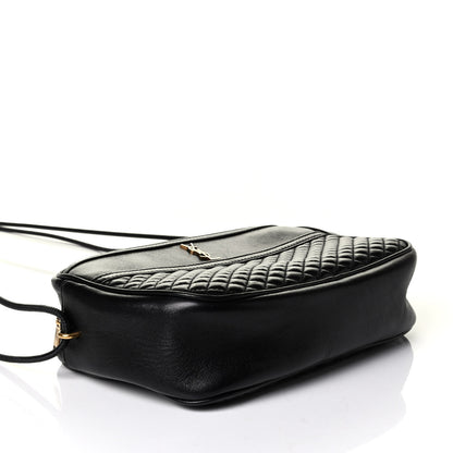 Saint Laurent Lambskin Quilted Victoire Camera Bag Black 3 of 7