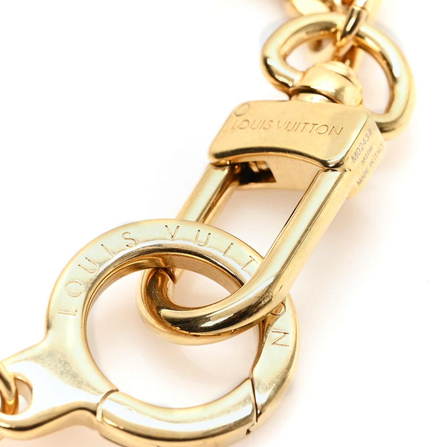 Metal Monogram Vuitton Belt Chain Gold Multicolor