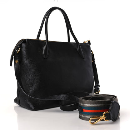 Prada Vitello Daino Tote Black 2 of 8