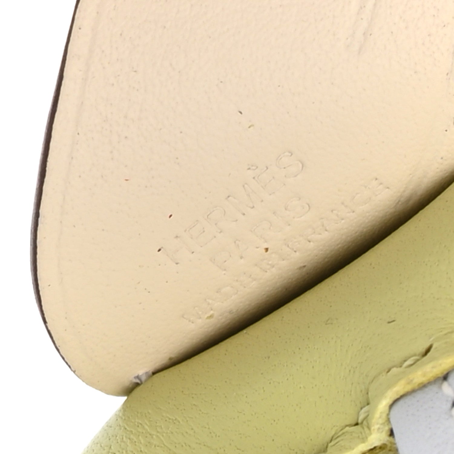 Hermes Milo Lambskin Grigri Rodeo Pegase Horse Bag Charm PM Jaune Bourgeon Bleu Brume Nata 4 of 5