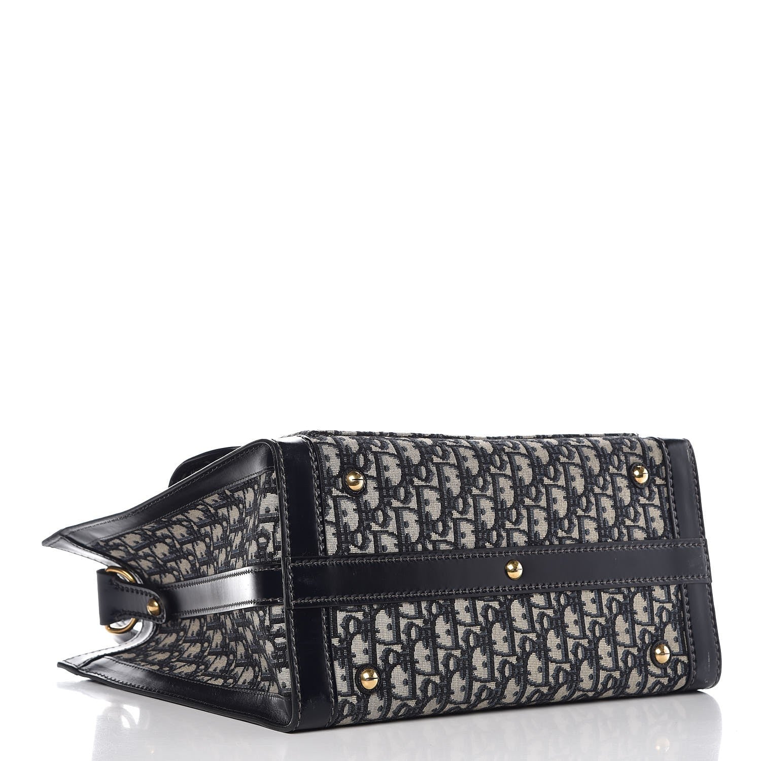 Christian Dior Oblique Tote Bag Blue 4 of 10