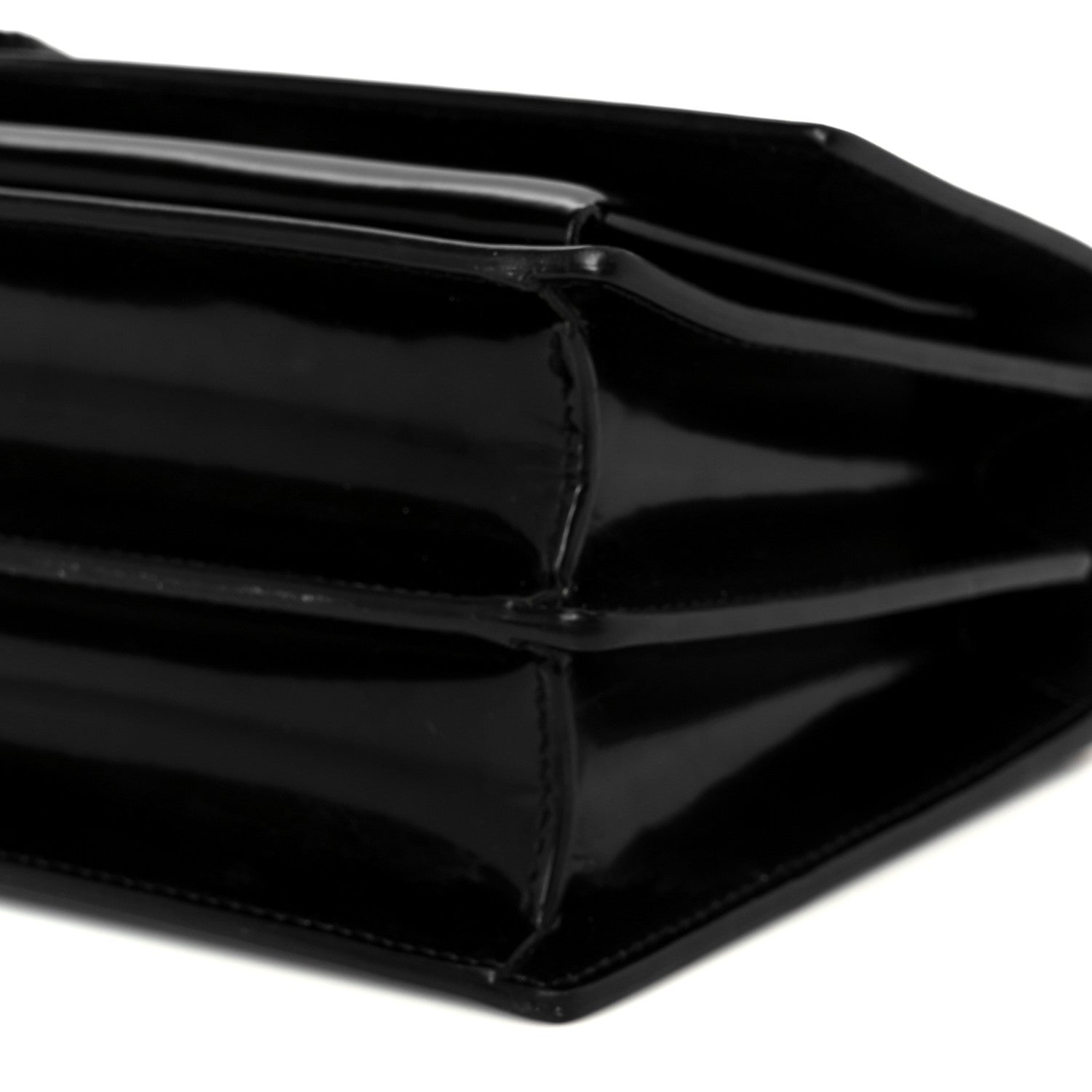 Saint Laurent Patent Small Monogram Sunset Burgundy Sunset Black 12 of 12