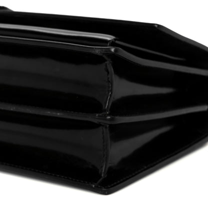 Saint Laurent Patent Small Monogram Sunset Burgundy Sunset Black 12 of 12
