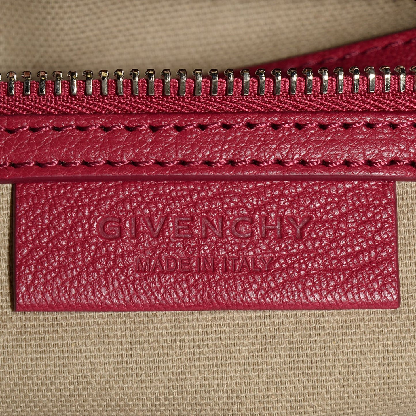 Sugar Goatskin Small Antigona Raspberry