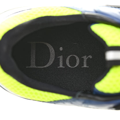 Christian Dior Technical Mesh Calfskin Mens B22 Sneakers 39.5 Blue Beige 14 of 16